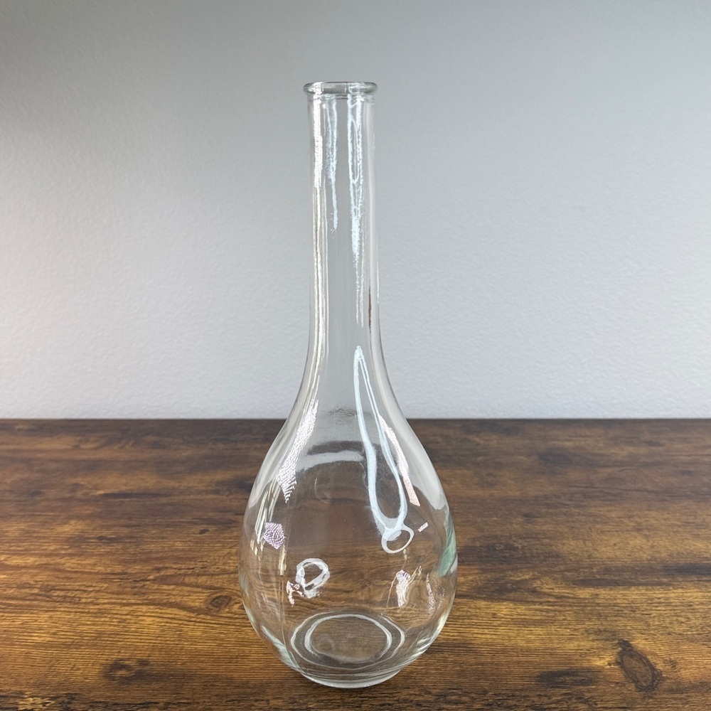 Chic Clear Tempered Glass Bottle Vase